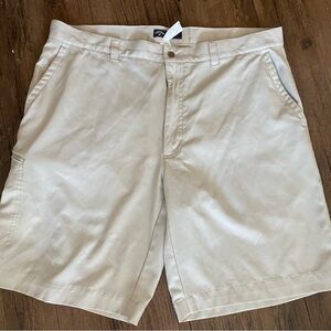 Callaway Men's Beige Flat Front Shorts